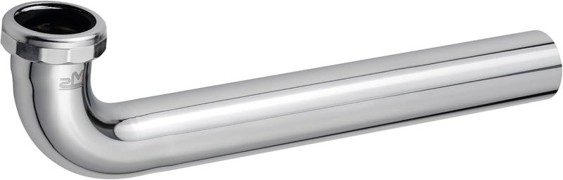 Zm 1-1/2 in. x 12 in. 20-Gauge Brass Slip Joint Waste Bend for Tubular Drain Applications, Chrome Plated (Pack of 6) - Image 1